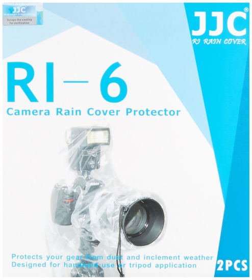 Picture of JJC Rain Protection Cover for Camera and Lens (Pack of 2) - Clear