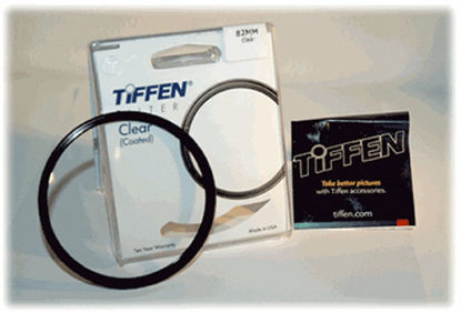 Picture of Tiffen clear glass lens filter protector Coated 82mm