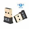 Picture of CHXIHome Mini USB Bluetooth Adapter 5.0, Speaker Music Receiver Transmitter, for Windows 7/8/10 PC Laptop