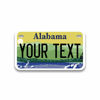 Picture of Personalized Alabama License Plate | Choose from All 50 States | Bike License Plate | 7 x 4 inch | Custom License Plate for Kids Toy Car and Wagons | Golf Cart Accessories | Motorcycle & Mopeds