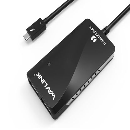 Picture of Thunderbolt 3 to Dual DisplayPort Adapter,Dual Monitor DisplayPort Video Converter Support Up to Dual 4K or 5K 60HZ Resolution,Compatible with Mac and Windows Systems Computer with Thunderbolt 3 Port