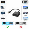 Picture of Rankie Mini DisplayPort (Mini DP) to VGA Adapter, Gold Plated 1080P Thunderbolt Port Compatible Converter, Black