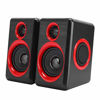 Picture of Desktop Computer Speakers, USB2.0 Wired Combination 360° Stereo Subwoofer Multimedia Speaker Music Player for Laptop PC(Black + Red)