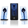 Picture of GOgroove BassPULSE 2.1 Computer Speakers with Blue LED Glow Lights and Powered Subwoofer - Gaming Speaker System for Music on Desktop, Laptop, PC with 40 Watts, Heavy Bass