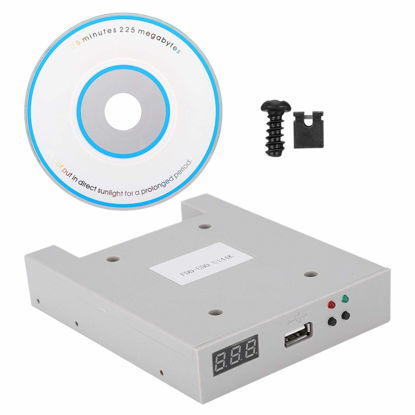 Picture of GOTOTOP Floppy and Tape Drives,3.5”1.44MB Sfr1m44-u100k Updated Version USB Flash Disk Floppy Drive Emulator and CD Screws,Gray