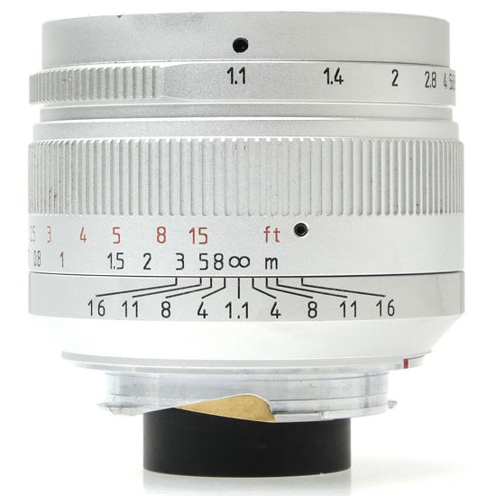 GetUSCart- 7Artisans 50mm F1.1 Leica M Mount Fixed Lens for Leica M-Mount  Cameras Mirrorless Camera Lens(Silver)