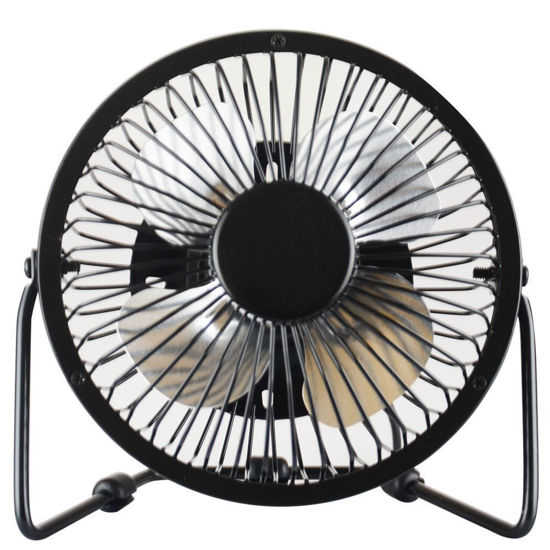 Picture of Cimostar Mini USB Desk Cooler Fan,(Metal Design, Large Air Flow, Quiet Operation), Black