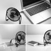 Picture of Cimostar Mini USB Desk Cooler Fan,(Metal Design, Large Air Flow, Quiet Operation), Black