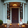 Picture of Halloween Decorations Outdoor | Trick or Treat & It's October Witches Front Porch Banners for Halloween Porch Decor | Fall Decor | Halloween Decorations Indoor