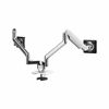 Picture of Humanscale MFLEX M2.1 - Dual MTR, CLAMP (Alum/WHT)