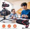 Picture of Universal Video Microphone, Comica CVM-V30 LITE Super-Cardioid Directional Shotgun Camera Microphone for Canon Nikon Sony Fuji DSLR Cameras and iPhone Android Smartphones(Red)