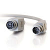 Picture of C2G 09569 8-Pin Mini-DIN M/F Serial RS232 Extension Cable, Beige (10 Feet, 3.04 Meters)