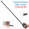 Picture of ABBREE 28.3 Inch Length SMA-Female Dual Band 144/430Mhz Foldable CS Tactical Antenna for Baofeng UV-9R UV-XR UV-9R Plus UV-9R PRO GT-3WP UV-5RWP UV-S9PLUS Waterproof Two Way Radio