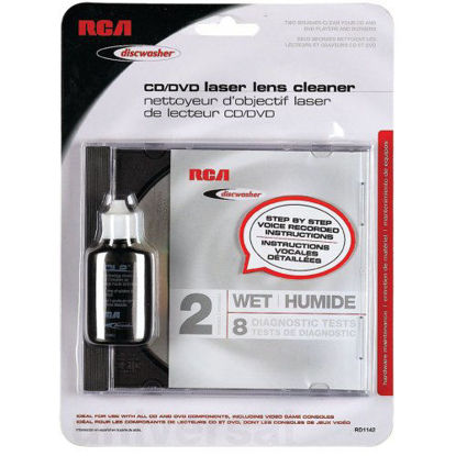 Picture of DISCWASHER RD1142 CD/DVD Laser Lens Cleaners (2-Brush; Wet) by Discwasher