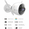 Picture of EZVIZ Outdoor Security Camera Dual Lens 1080P, Color Night Vision, Active Light & Siren Alarm with PIR Motion Detection, Weather Proof, Two-Way Talk, The First Dual Lens Security Camera(C3X, 2 Packs)