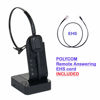 Picture of Wireless Headset Compatible with Polycom VVX150, VVX250, VVX350, VVX450, VVX500, VVX600, VVX1500 with an EHS Cord - Desk Office Phone Call Center Wireless Headset(Pioneer)