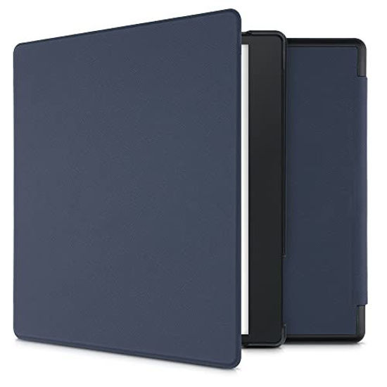 Picture of kwmobile Case Compatible with Kobo Elipsa - Book Style PU Leather e-Reader Cover Folio Case - Dark Blue