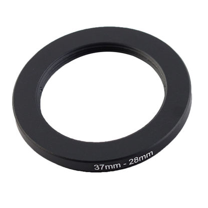 Picture of uxcell 37mm-28mm 37mm to 28mm Black Ring Adapter for Camera