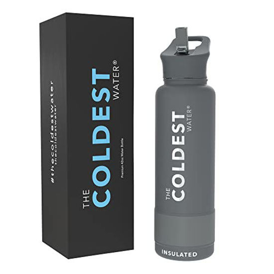 Coldest Sports Water Bottle - Leak Proof, Double Walled, Stainless