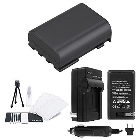 Picture of NB-2LH High-Capacity Replacement Battery with Rapid Travel Charger for Select Canon Digital Cameras. UltraPro Bundle Includes: Camera Cleaning Kit, Camera Screen Protector, Mini Travel Tripod