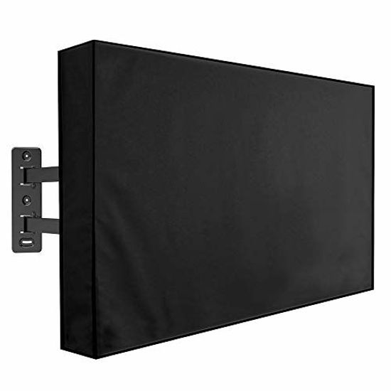 Picture of labworkauto Outdoor TV Cover Outdoor Waterproof and Weatherproof TV Cover Protection for Flat TVs Fit Most Single Wall/Ceiling Mount and Stands