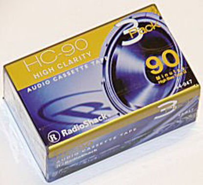 Picture of Radio Shack HC-90 Minutes High Clarity High Bias Type II Audio Cassette Tapes 3-Pack