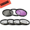 Picture of 52mm 7 Piece Filter Set Includes 3 PC Filter Kit (UV-CPL-FLD-) and 4 PC Close Up Filter Set (+1+2+4+10) for Canon, Nikon, Olympus, Pentax, Sony, Sigma, Tamron Digital Cameras and Camcorders