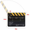 Picture of Movie Clapboard, Acrylic Movie Director Scene Clapper Board TV Action Board Film Cut Prop with Pen for Shoot Props, Clapperboard(Black and Yellow Blackboard PAV1YBE, Animal)