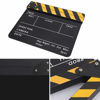 Picture of Movie Clapboard, Acrylic Movie Director Scene Clapper Board TV Action Board Film Cut Prop with Pen for Shoot Props, Clapperboard(Black and Yellow Blackboard PAV1YBE, Animal)