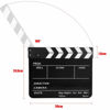 Picture of Movie Clapboard, Acrylic Movie Director Scene Clapper Board TV Action Board Film Cut Prop with Pen for Shoot Props, Clapperboard(Black and White Blackboard PAV1BBE, Animal)