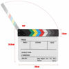 Picture of Movie Clapboard, Acrylic Movie Director Scene Clapper Board TV Action Board Film Cut Prop with Pen for Shoot Props, Clapperboard(Color whiteboard PAV1, Animal)