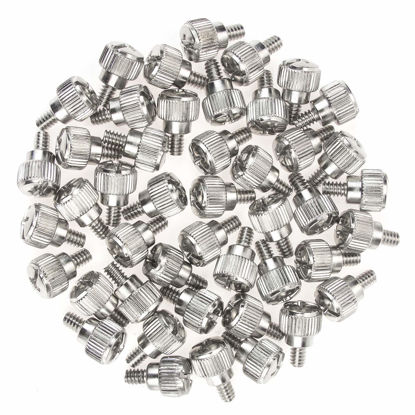 Picture of Favordrory 6#-32x5 Computer Case Thumb Screws, Silver, 50 Pieces