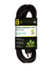 Picture of Go Green Power (GG-13708BK) 16/3 8’ SJTW Outdoor Extension Cord, Black, 8 Ft