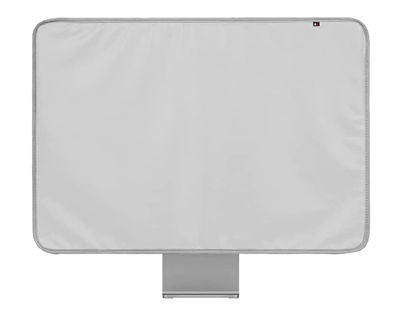 Picture of WESAPPINCcomputer Monitor Dust Cover for iMac 24”, PU Leather Protective Screen Dust Cover Sleeve with Rear Pocket Compatible with iMac 24 inch (24 inch, Grey)