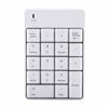 Picture of 8572 18 Keys Bluetooth Numeric Keypad, Portable Waterproof 2.4GHz Wireless USB Bluetooth Number Pad for Laptop,Notebook,Tablets,Windows,Smartphones(White)