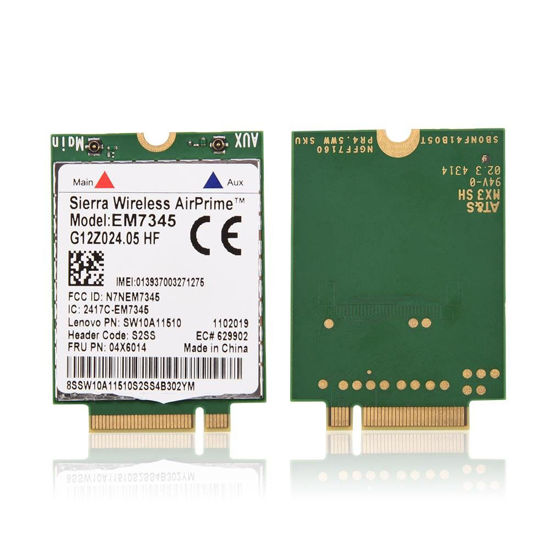 Picture of EM7345 Module Card, EM7345 04X6014 4G LTE WWAN Card Module for Thinkpad 8 X250 X1C W550 T450 X240 T440