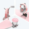 Picture of EUREKA ERGONOMIC Metal Gaming Accessories Bundle: Cup Holder, Headset Bag Hanger & Headphone Stand (L, Grey)