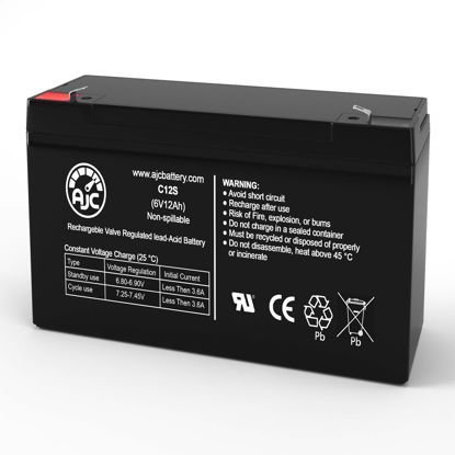 Picture of APC Smart-UPS 600 AP600 AP600RM SU600 6V 12Ah UPS Battery - This is an AJC Brand Replacement