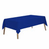 Picture of Royal Blue Plastic Tablecloths 2 Pack Disposable Table Covers 54 x 108 Inch Baby Shower Party Tablecovers PEVA Vinyl Dark Table Cloths for Parties Picnic Birthday Wedding's 8 ft Rectangle Table Use