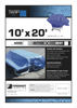 Picture of 10x20 Multi-Purpose Blue Medium Duty DRY TOP Poly Tarp (10'x20')