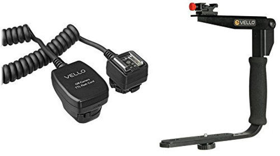 Picture of Vello QuickDraw Rotating Flash Bracket With Vello TTL-Off-Camera Flash Cord for Canon EOS - 3' (1 m) Kit