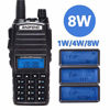 Picture of BaoFeng UV-82 Plus 8W High Power Tri-Power 1W/4W/8W Portable 2M/70CM UHF VHF Dual Band Two-Way Radio 1800mAh Battery with 771 Antenna+3800mah Battery