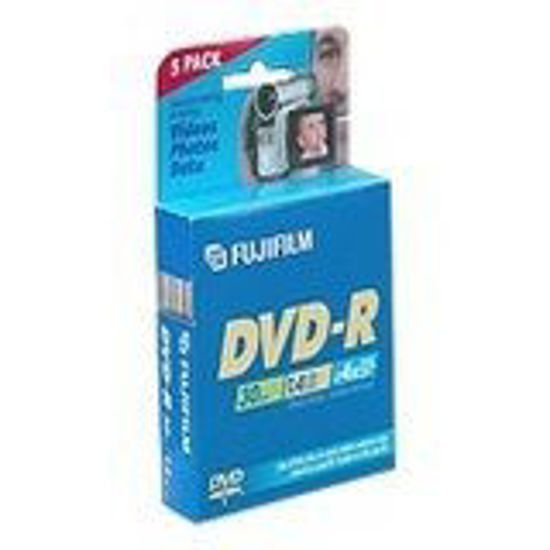 Picture of FUJIFILM DVD-R (8cm) X 5 - 1.4 GB - Storage Media (F34950) Category: CD and DVD Media