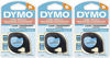 Picture of DYMO Authentic LetraTag Labeling Tape for LetraTag Label Makers, Black Print on Clear pastic Tape, 1/2'' W x 13' L, 1 roll (16952) - 3 Pack