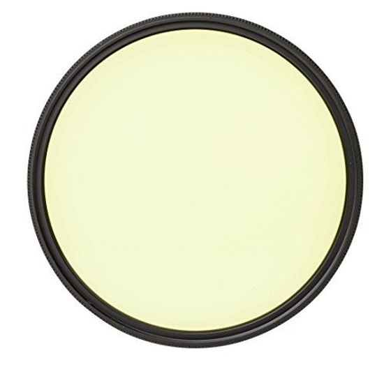 Picture of Heliopan 46mm Light Yellow Filter (704602) with specialty Schott glass in floating brass ring