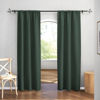 Picture of RYB HOME Room Darkening Curtains 84 inches Length 2 Panels Set, Privacy Assured Blackout Window Covers Thermal Insulated Rod Pocket Drapes for Living Room, 42 x 84 inch, Dark Green