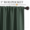 Picture of RYB HOME Room Darkening Curtains 84 inches Length 2 Panels Set, Privacy Assured Blackout Window Covers Thermal Insulated Rod Pocket Drapes for Living Room, 42 x 84 inch, Dark Green