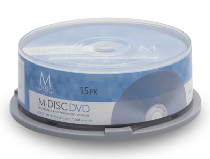 Picture of M-DISC 4.7 GB DVD Media - 15 Disc Cake Box