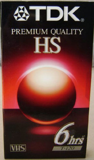 Picture of TDK T120 Premium Quality HS VHS Video Cassette Tape - 6 hours EP - 120 minutes -