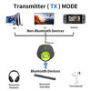 Picture of Bluetooth 5.0 Transmitter for TV,IKOS 2-in-1 Receiver Wireless Audio Adapter for 2 Headphones,3.5mm AUX RCA Jack use on Airplanes,Boats or in Gym,for PC/AirPod/Speaker/Home Stereo System